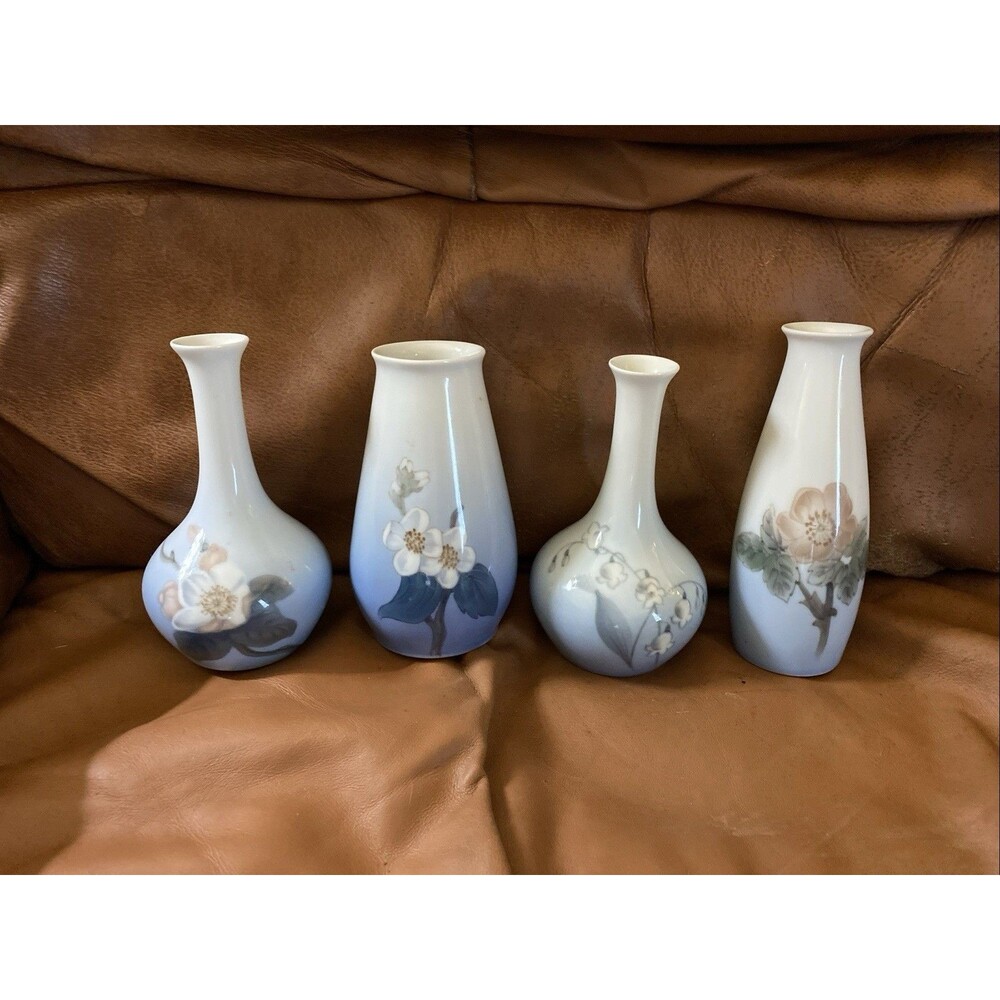 Royal Copenhagen Vases 8358/143 405/5256 157/5143 220/5126 B&G Apple Blossum